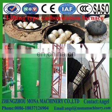The continuous High quality distillation lifting type wood charcoal carbonization furnace