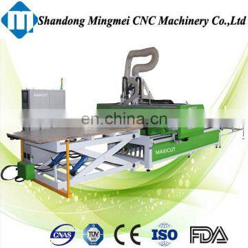 Hungary furniture drilling vertical cnc router cabinet making wood panel cutting