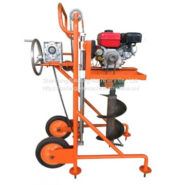 Hand push garden tree planting Digging Machine Earth Auger