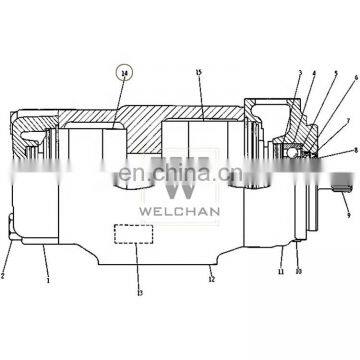 Cartridge GP Kit 3G7664 Hydraulic Vane Pump For Tractor 621E 621F 621G 623B Vane Pump Parts