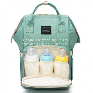 Polyester Portable Baby mommy Diaper Backpack With Stroller Hook