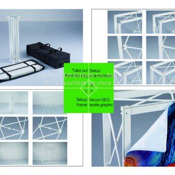 SEG Pop Up Stand ,back Wall Exhibition Display ,Exhibition Display SEG Pop up Stand/back Wall ,Customized Portable Fabric Straight Freestanding 3X3 Back Lit Exhibition Seg Pop Up Stand photo-3