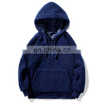 Winter Unisex Fleece Solid Color Pullover Teddy Jackets Casual Outwear Coat photo-4