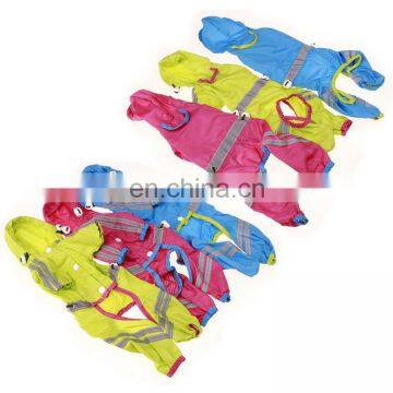 Wholesale Single Layer Raincoat Reflective Safety Glow in the Dark Windproof Pet Raincoat Clothes Glow in the Dark photo-2