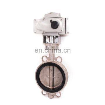 1 4 6 10 inch small worm-gear type single flange pvc motorized electric butterfly valve