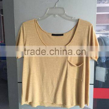 hot sales ladies loose type casual top t shirt