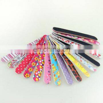 Cheap disposable custom printed round 80 100 120 150 180 240 colorful printing personalized nail file nail