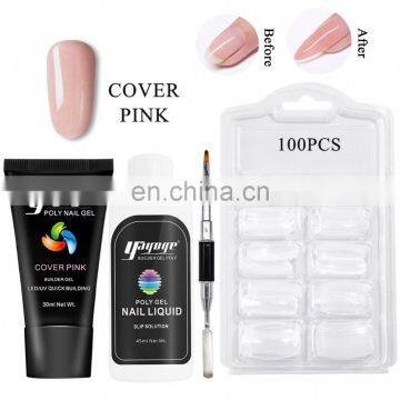 Manufacture Nail Art Uv Gel Uk Warehouse Extend Builder Poly-gel Nail Kit Dubai Set photo-3