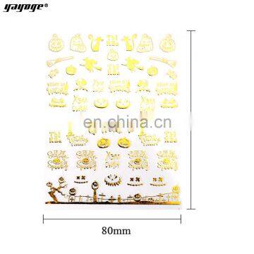 Halloween 3D Nail Art Sticker Self-adhesive Nail Decal Stickers for UV Poy Gel Polish in Stock photo-6