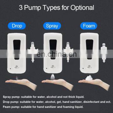Hospital Wall Mounted Electric UV LED Light Touchless Automatic Spray Liquid Foaming Soap Alcohol Gel Hand Dispenser Sanitizer photo-3