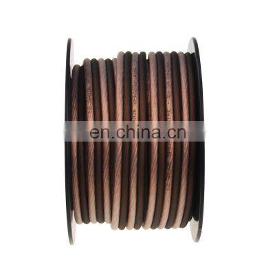 Frosted Flexible Transparent Red 12AWG Speaker Cable 50ft photo-5