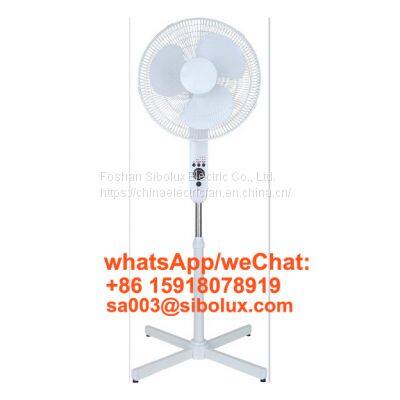 Sibolux 16 inch electric plastic standing fan stand fan with cross base