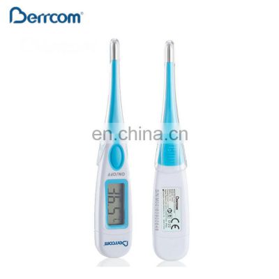 Mini basal body temperature waterproof smart sensor digital pen type armpit clinical anus oral thermometer with flexible probe