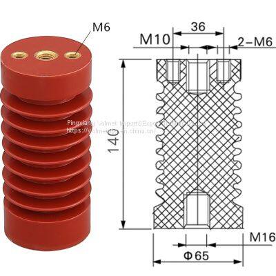 Pin Insulator Low Voltage 10KV Epoxy Resin Customized Bushing Insulators