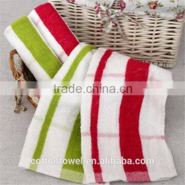 pure cotton yarn dyed raindrop square jacquard face towel wholesale