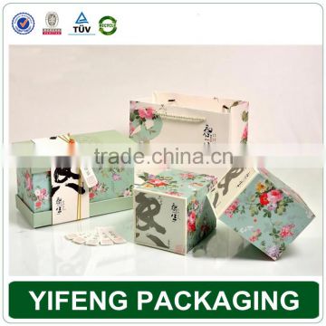 High quality luxury custom printed empty cardboard boxes for tea packaging