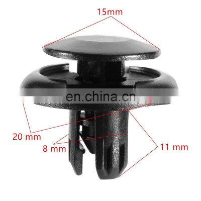 Car Bumper clip plastic Fastener black auto clips Push-Type Retainers