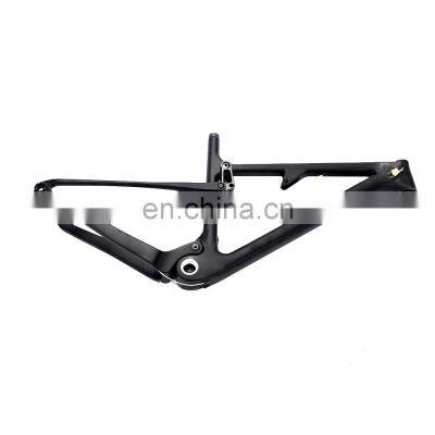 29 inch Carbon Fiber Mountain Bicycle Frame Full Suspension MTB Bike Frame Logo Custom