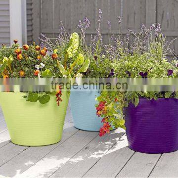 Plastic Garden multifunction colorful Self-Watering TubTrug Planter