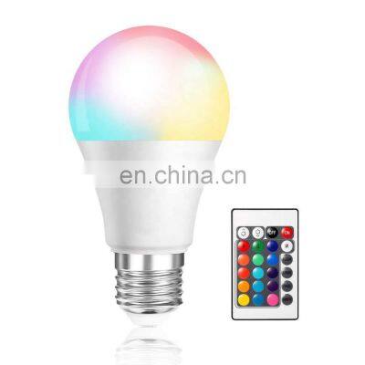 Color-changing remote control bulb light led colorful RGB bulb color bulb