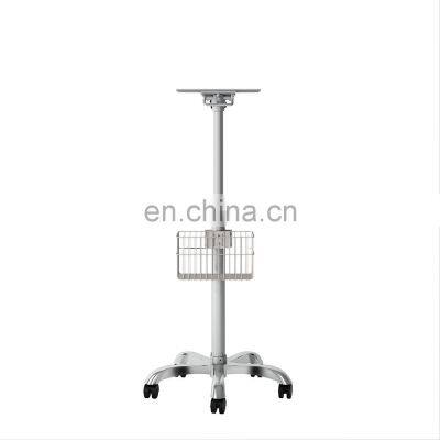 Hot sale Stainless Steel Medical Patient Monitor Trolley