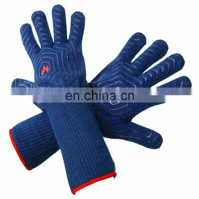 New Arrival Non-slip Silicone Heat Resistant High Temperature Resistance BBQ Gloves for Grill Kitchen Oven Cooking Barbecue