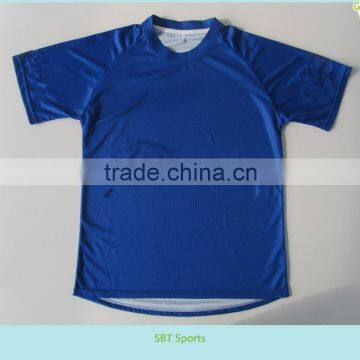 Custom 100%polyester men's sublimation blank T shirt WITH ALL COLORS