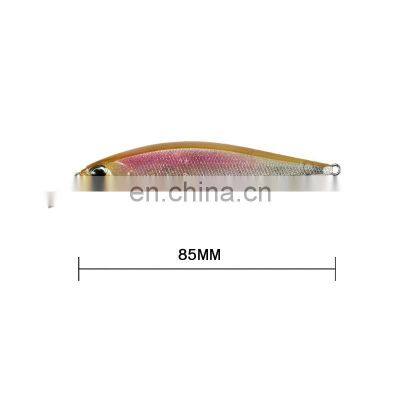 8.5cm 8g 8 Colors 3D Bionic Eyes Saltwater Fish Baits With Treble Hooks Suspending Minnow Bait Fishing photo-3