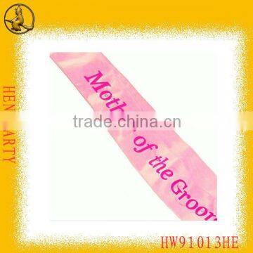 Light Up Pink Satin Hen's Party Sash Bachelor Party Sashes