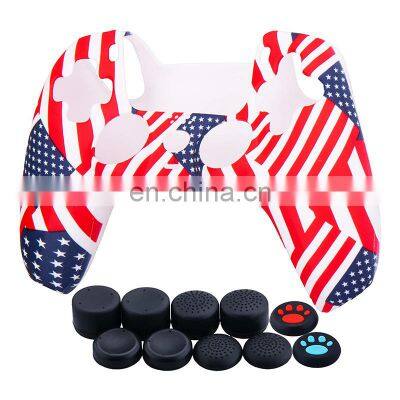 PS5 Controller Grip Cover Anti-Slip Food-Grade Silicone Skin Protective Cover Case