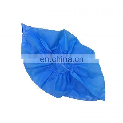 Disposable Medical Overshoes Blue Plastic Boot Covers With Elastic photo-5