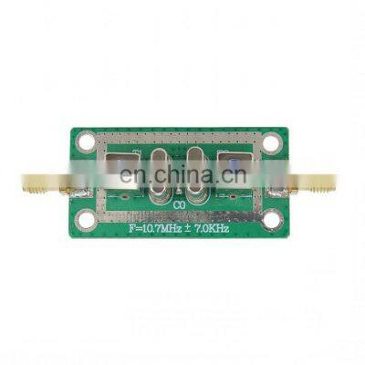 10.7MHz+7KHz SMA-KE Connector Quartz Crystal Filter Narrowband Band-Pass Filter