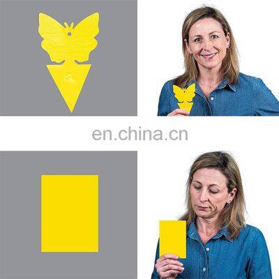 Welcome to Inquiry Price Wholesale Price Direct Yellow Butterfly Shape Sticky Glue Insect Fly Killer Traps for Indoor Plant Pest