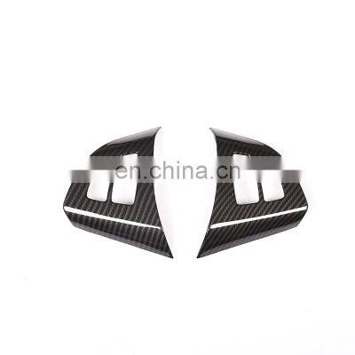 Carbon fiber Steering Wheel Bottom Cover Trim Accessories For BMW X5 E70 X6 E71 2008 2009 2010 2011 2012 2013