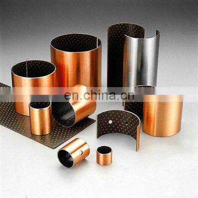 PAP 10 Steel DU Sleeve Self Lubricating Oilless Metal PTFE Bush Oil Sliding Bushing Bearing photo-2
