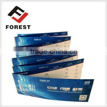 Cheap price flight ticket airline thermal paper boarding pass, air fright tickets