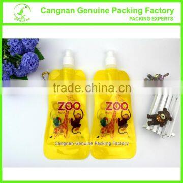 Cartoon design foldable water bottle/promotional gift/collapsible water bottle