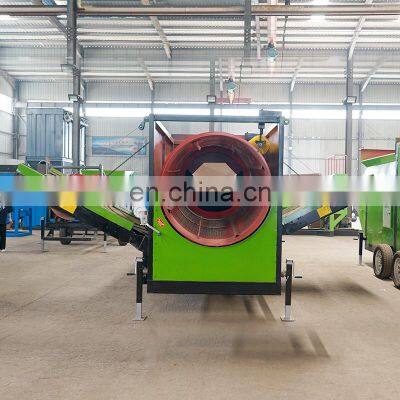 High Performance Factory Price Rotary Topsoil Drum Sifter Sieve Machine Mobile Topsoil Trommel Screen photo-2