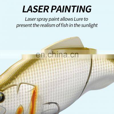 JOHNCOO 190mm 144g Floating Hard Bait Plastic Jointed Swimbait 2 Section Fishing Lure Sea Fishing Hard Wobbler Lure Bait photo-5