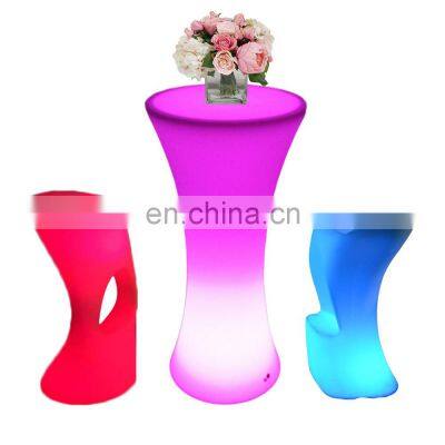 led high chair glowing furniture sets/outdoor wireless waterproof led bar table and chairs led furniture