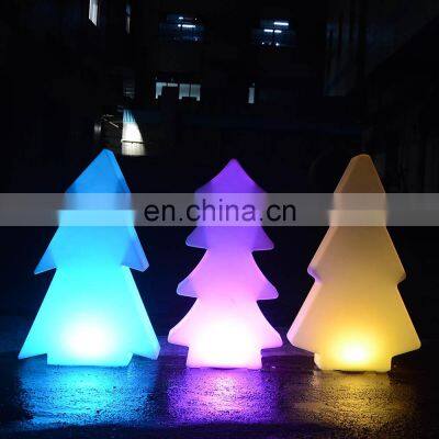 smart Christmas tree /event wedding rechargeable PE plastic led tree star snow led Christmas decorative lights