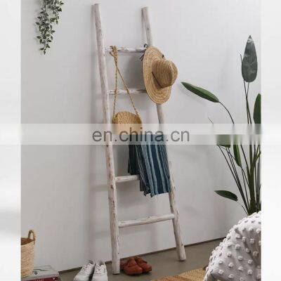 Wholesale Ladder Rack Storage Holders & Racks Leaning Blanket Bamboo Plant Fiber Type Bamboo Carton Box Multifunction