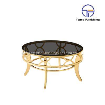 2022 Living Room Furniture Crushed Diamond Furniture Mirrored Coffee Tables Side Table End Table Sets with Stainless Steel Legs