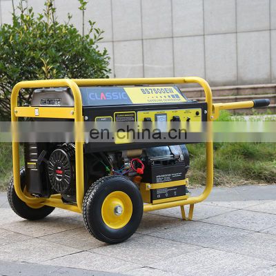 BISON CHINA 6000 watt Three Phase Generator 380v 50hz Air Cooled Single Cylinder Gasoline 6kw Generator