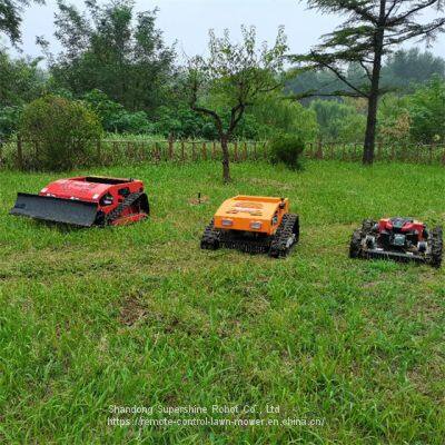 remote slope mower, China industrial remote control lawn mower price, remote controlled brush cutter for sale