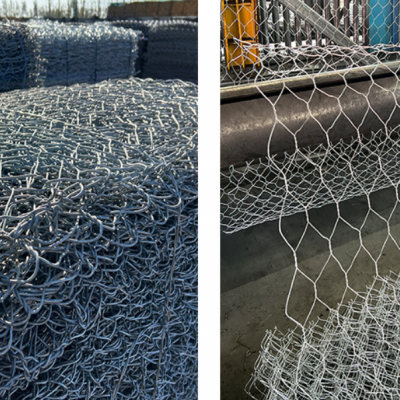 Galvanized lead wire gabion mesh