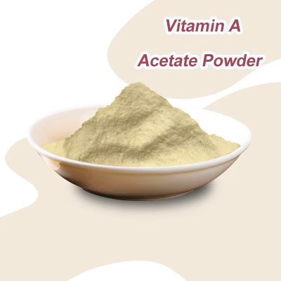 High Quality Food Grade Retinyl Acetate Powder Vitamin a Acetate CWS 500,000 IU/g Factory Supply Bulk Bag Packaging CAS 127-47-9