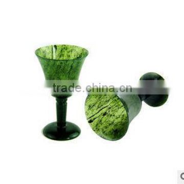 Exquisite chinese jade goblet beautiful natural color wine cup