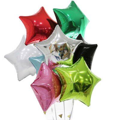 Manufacture 5/10/18/24 Inch Star Helium Balloons Colorful Star Shape Foil Balloon Globos for Party Decoration photo-3