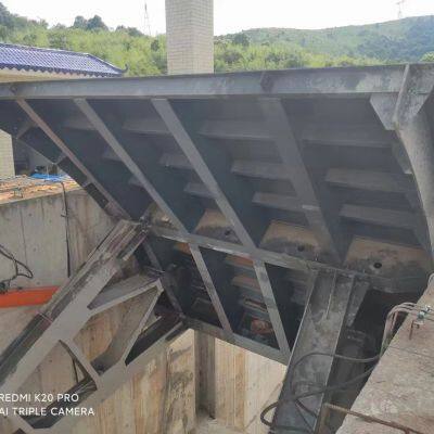 Philippine arched gate sewage treatment steel gate, double-leaf gate